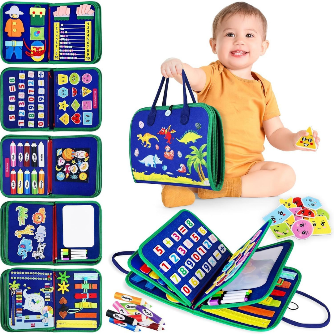 Montessori Busy Board – Lernspielzeug zur Förderung von Feinmotorik