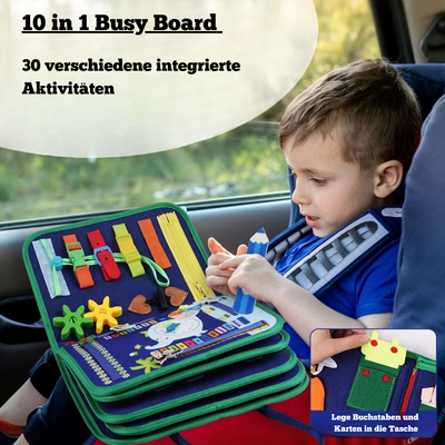 Montessori Busy Board – Lernspielzeug zur Förderung von Feinmotorik