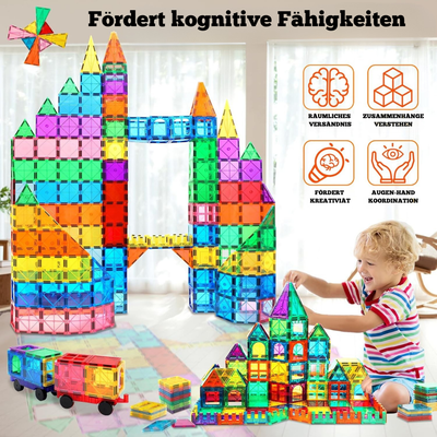Magnetische Bausteine – Montessori Lernspielzeug für kreative Konstruktionen