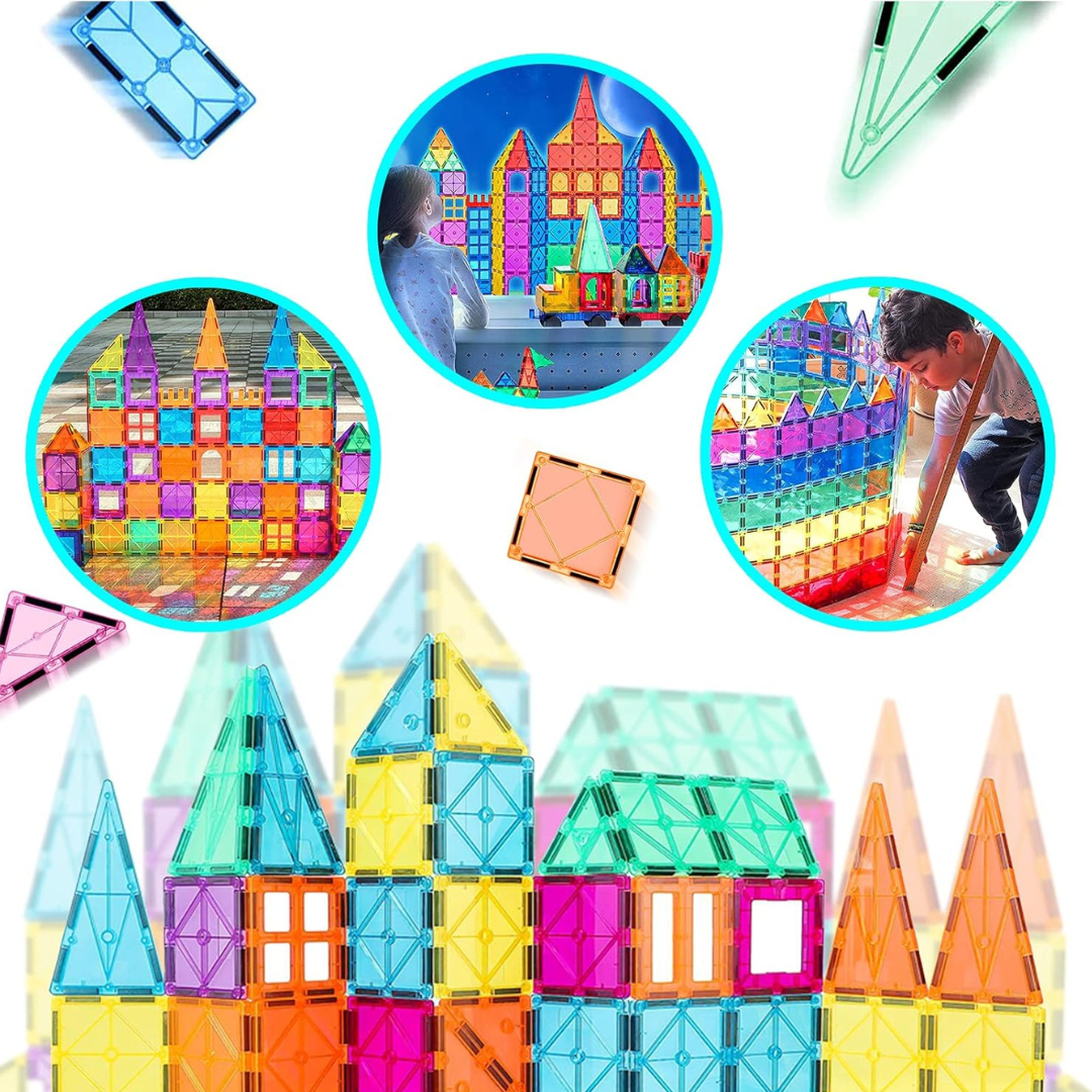 Magnetische Bausteine – Montessori Lernspielzeug für kreative Konstruktionen