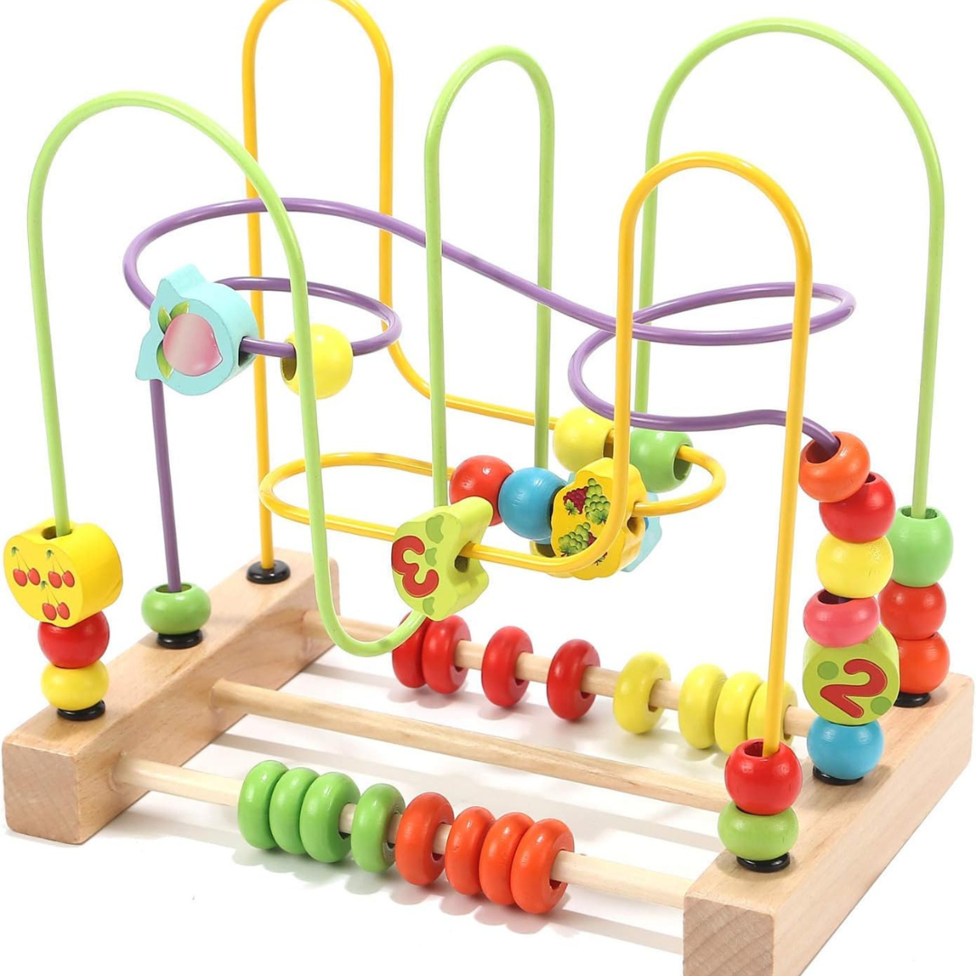 Holz Achterbahn Bead Maze – Montessori Lernspielzeug