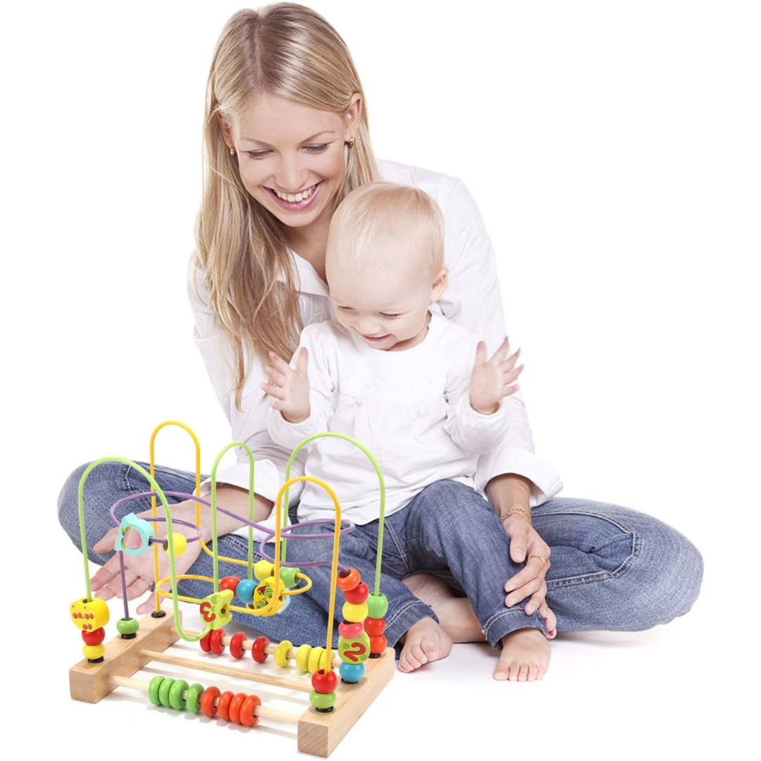 Holz Achterbahn Bead Maze – Montessori Lernspielzeug