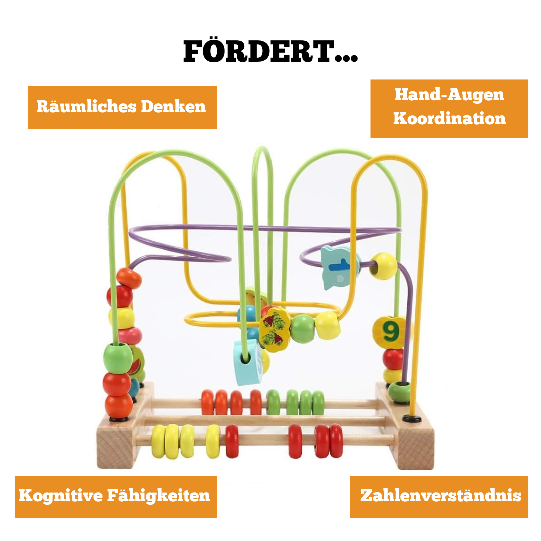 Holz Achterbahn Bead Maze – Montessori Lernspielzeug