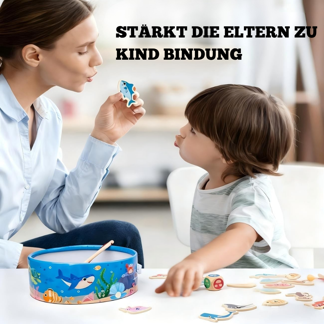 Holz Angeln Spielzeug – Montessori Lernspielzeug für Kinder ab 3 Jahren