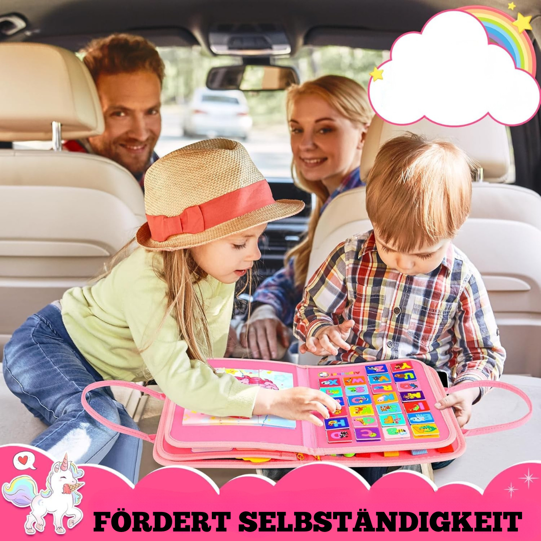 Aktivitätenboard 7-in-1 für Motorik – Montessori Lernspielzeug für 1-4 Jahre