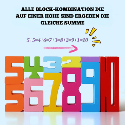 Holz Lernspielzeug Puzzles und Stapelspiel – Montessori Spielzeug für 3-Jährige
