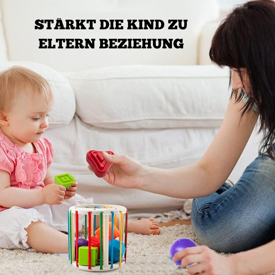 Buntes Sortierspiel – Montessori Motorikspielzeug für Kleinkinder