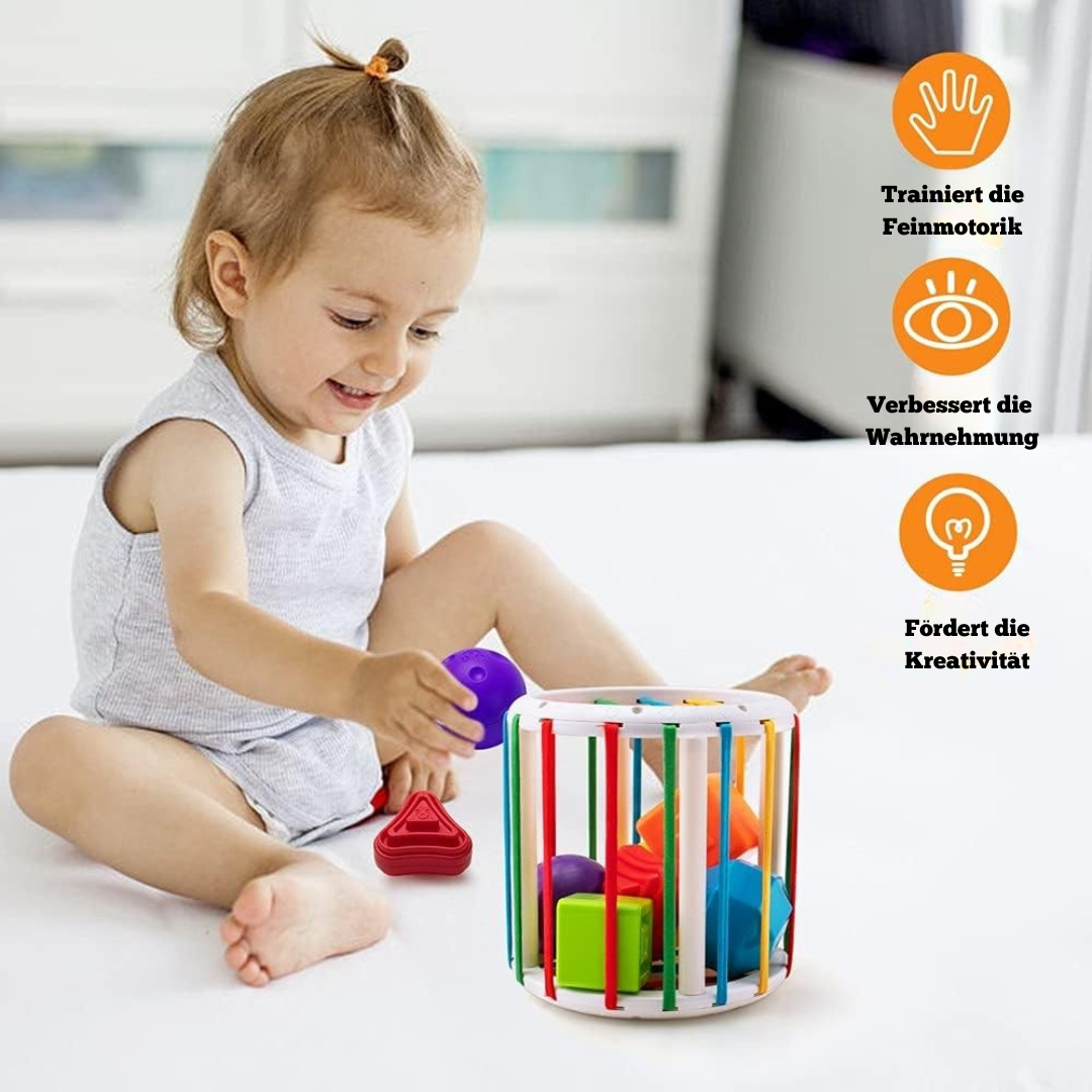 Buntes Sortierspiel – Montessori Motorikspielzeug für Kleinkinder