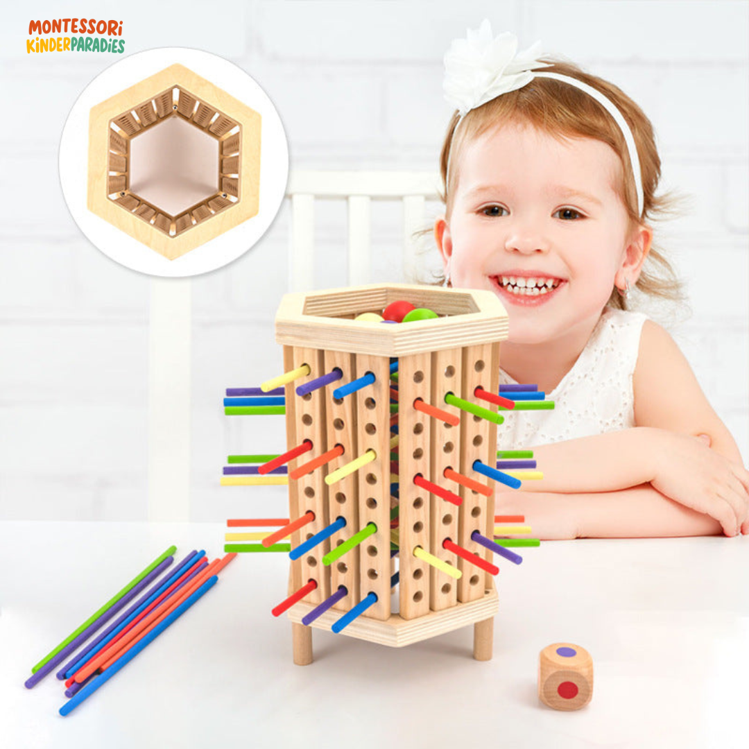Farblearn-Turm – Montessori Lernspielzeug zur Farben- und Formenerkennung