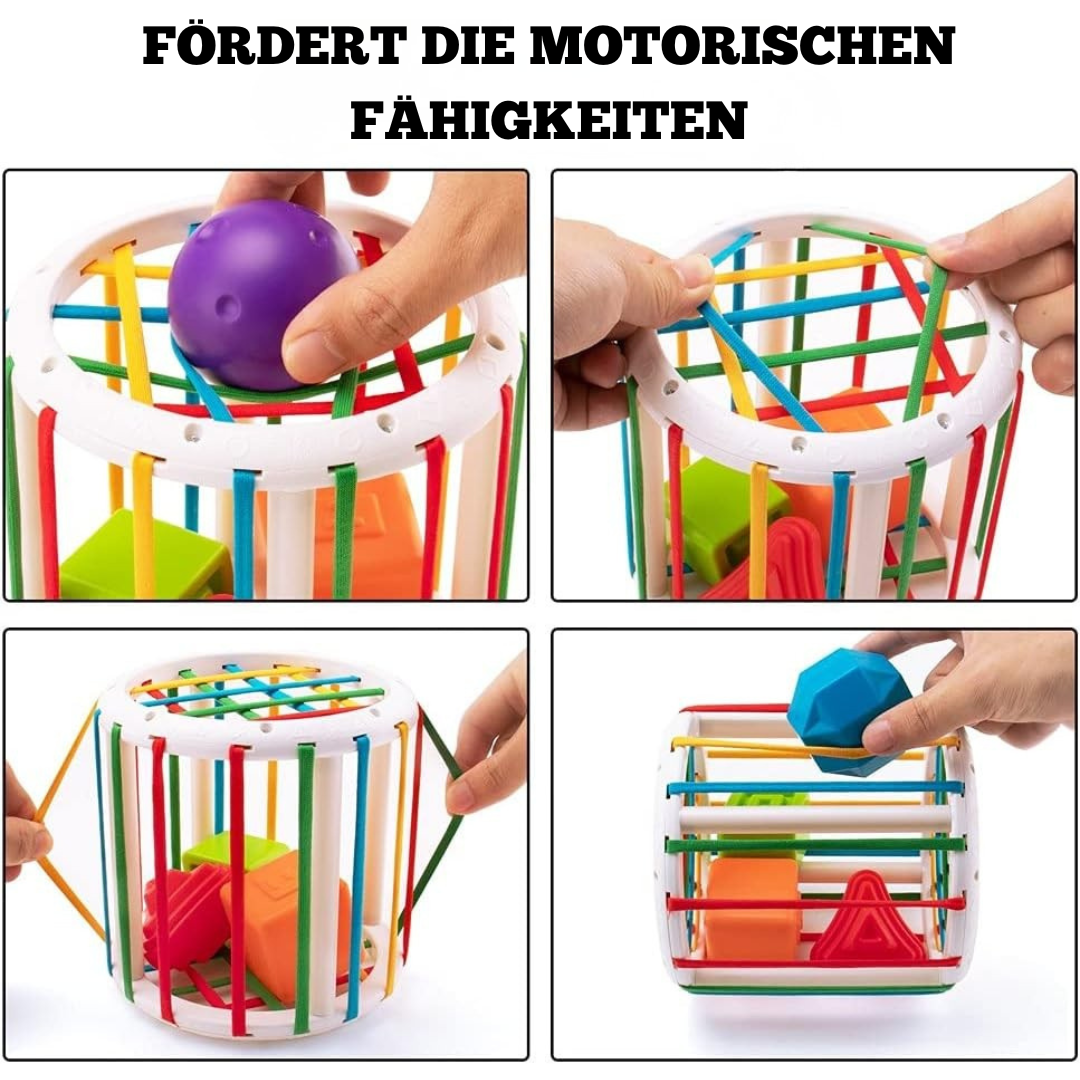 Buntes Sortierspiel – Montessori Motorikspielzeug für Kleinkinder