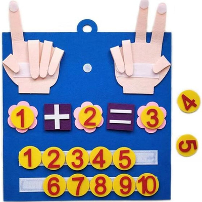 Filz Lernspielzeug Zählen – Montessori Spielzeug für 3-Jährige