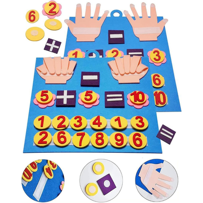 Filz Lernspielzeug Zählen – Montessori Spielzeug für 3-Jährige