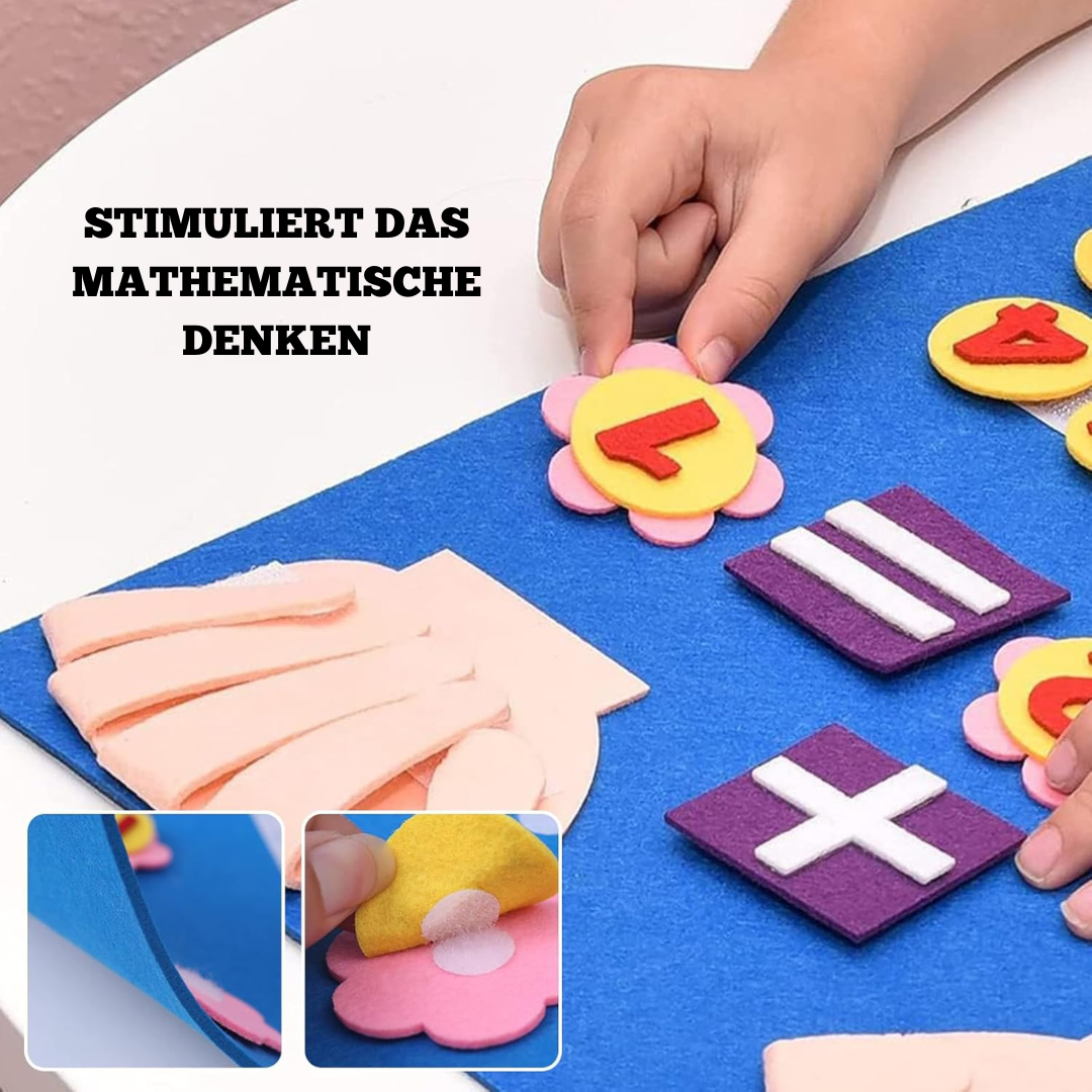 Filz Lernspielzeug Zählen – Montessori Spielzeug für 3-Jährige