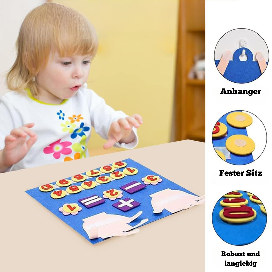 Filz Lernspielzeug Zählen – Montessori Spielzeug für 3-Jährige