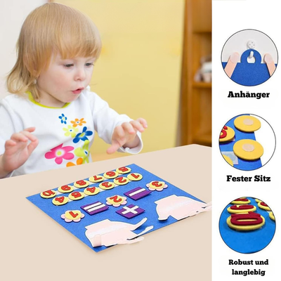 Filz Lernspielzeug Zählen – Montessori Spielzeug für 3-Jährige
