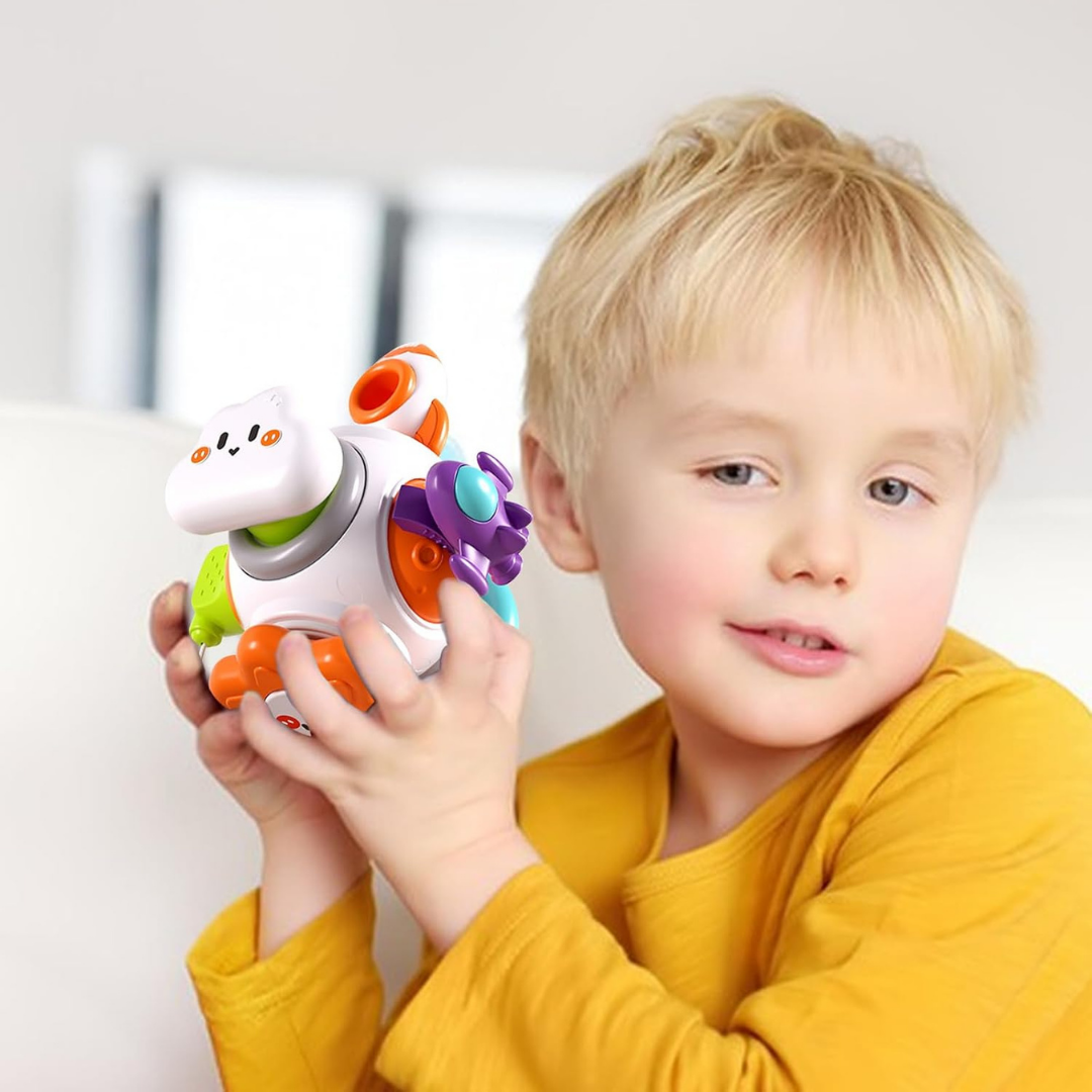 Montessori Busy Board Würfel – 10-in-1 Motorikspielzeug für Kleinkinder ab 18 Monaten