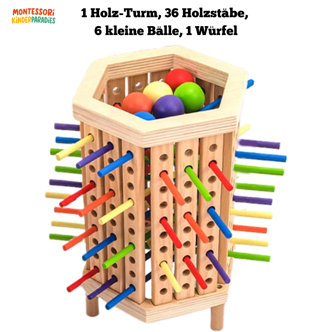 Farblearn-Turm – Montessori Lernspielzeug zur Farben- und Formenerkennung