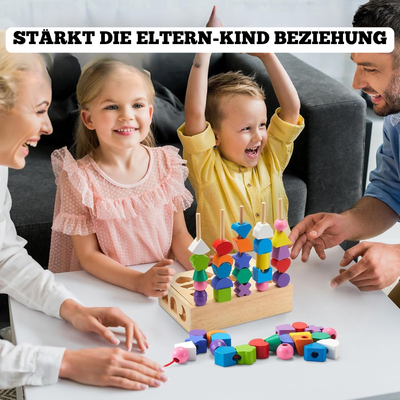 Holzpuzzle Farben und Formen – Montessori Lernspielzeug für Kinder