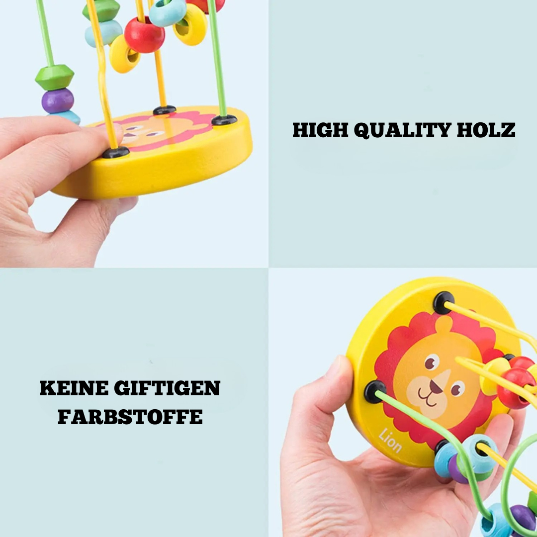 Bead Draht Labyrinth – Montessori Holzspielzeug für Kleinkinder ab 1 Jahr