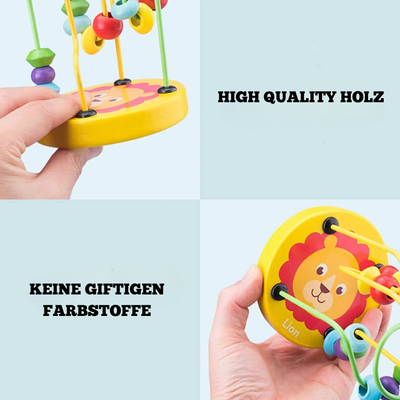 Bead Draht Labyrinth – Montessori Holzspielzeug für Kleinkinder ab 1 Jahr
