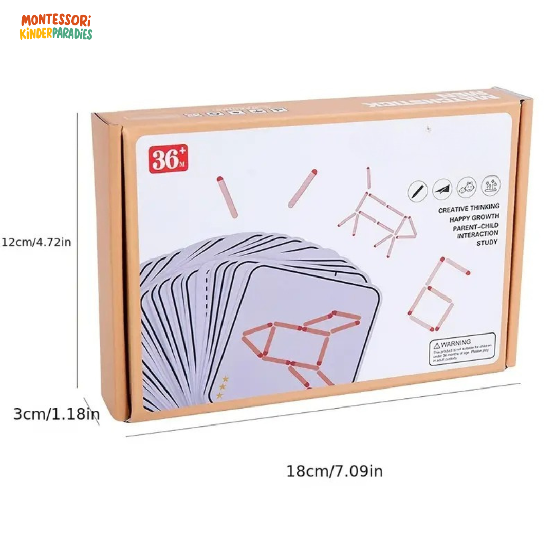 Denk-Match-Puzzle – Montessori Lernspielzeug für Konzentration ab 3 Jahren