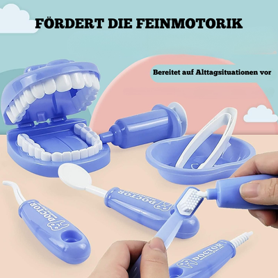 Montessori Zahnarztset Set 9-teilig – Kreativität und Rollenspiele für 3 Jahre