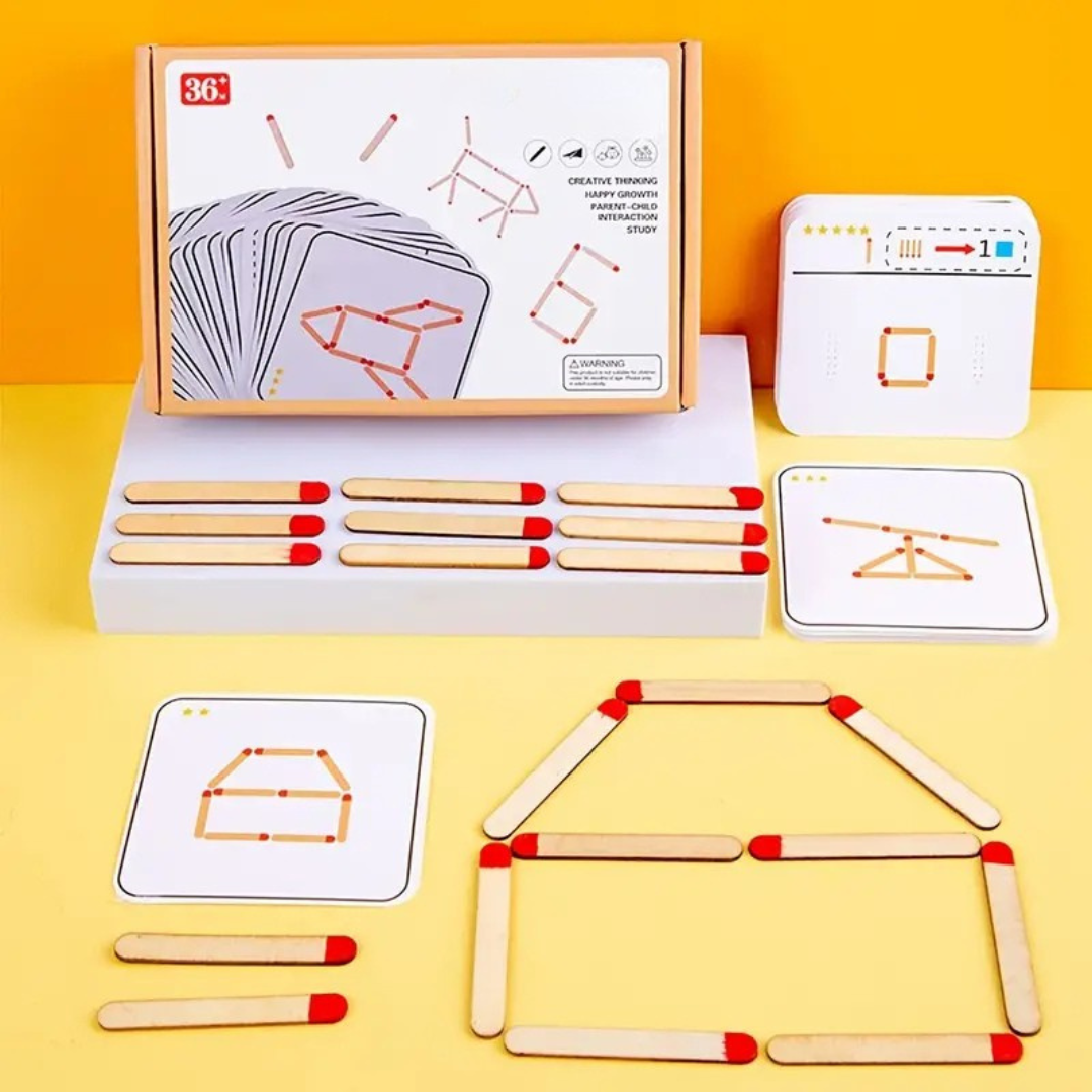 Denk-Match-Puzzle – Montessori Lernspielzeug für Konzentration ab 3 Jahren