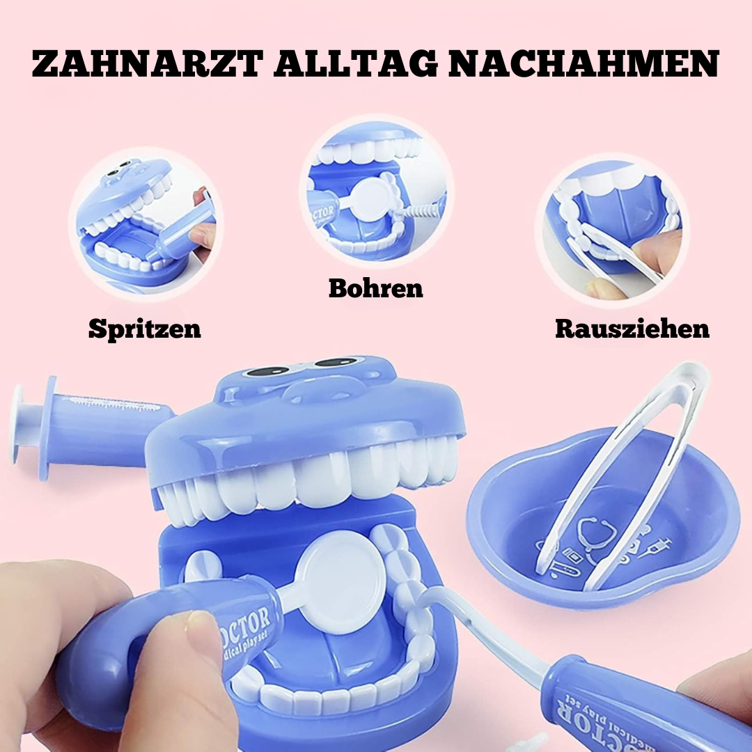 Montessori Zahnarztset Set 9-teilig – Kreativität und Rollenspiele für 3 Jahre
