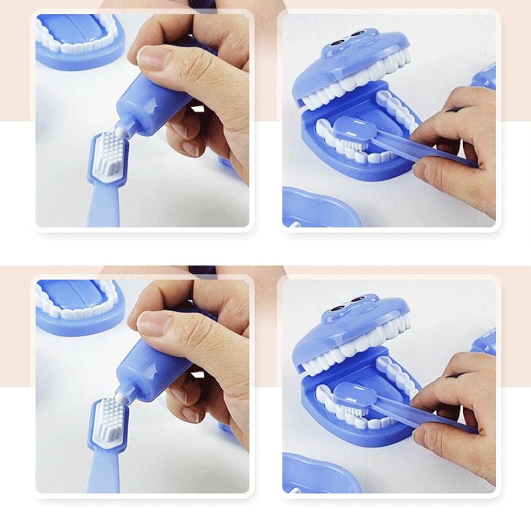 Montessori Zahnarztset Set 9-teilig – Kreativität und Rollenspiele für 3 Jahre