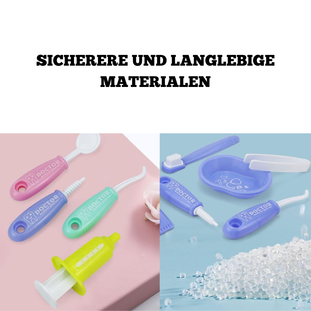 Montessori Zahnarztset Set 9-teilig – Kreativität und Rollenspiele für 3 Jahre