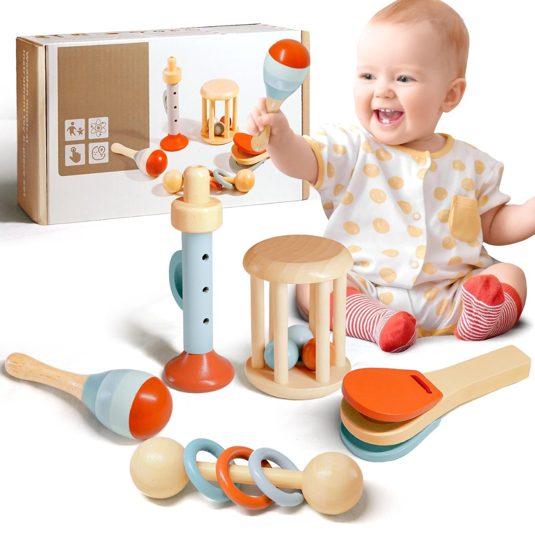 Musikinstrumente Set für musikalische Früherziehung – Montessori Spielzeug