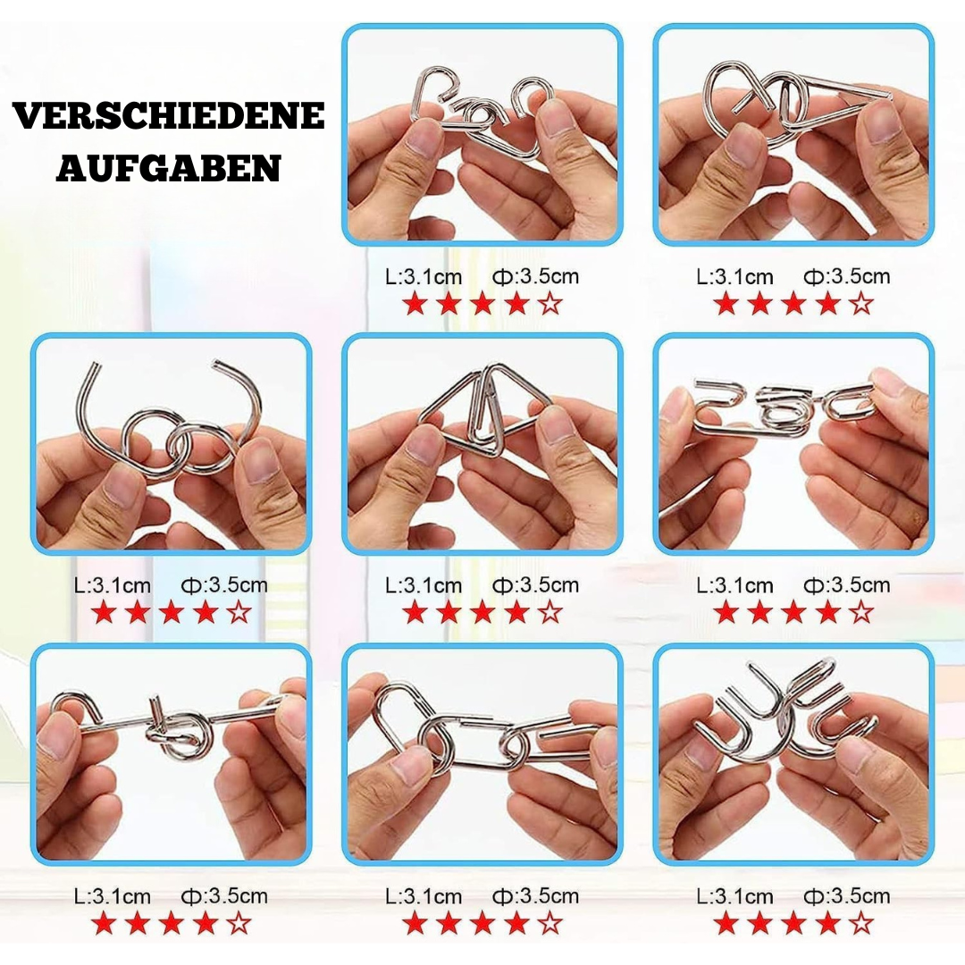 Metallpuzzle für Kinder – Montessori Denksport Spielzeug