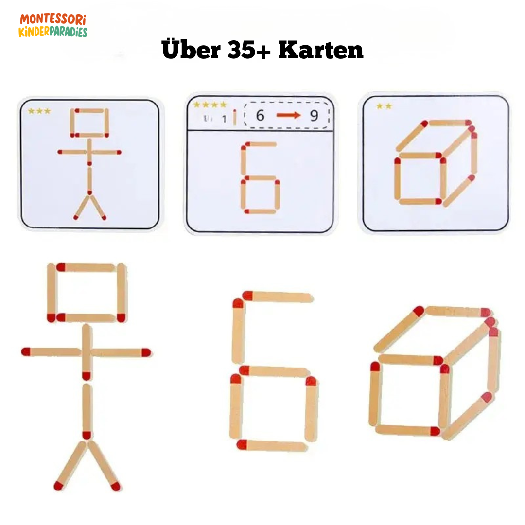 Denk-Match-Puzzle – Montessori Lernspielzeug für Konzentration ab 3 Jahren