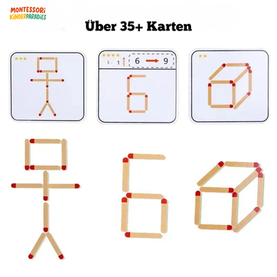 Denk-Match-Puzzle – Montessori Lernspielzeug für Konzentration ab 3 Jahren