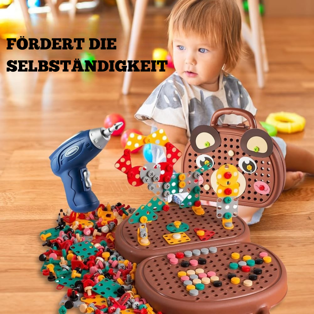 Bären Spielzeugkiste für kleine Handwerker – Montessori Kreativspielzeug