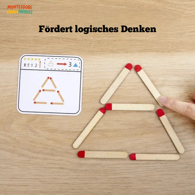 Denk-Match-Puzzle – Montessori Lernspielzeug für Konzentration ab 3 Jahren