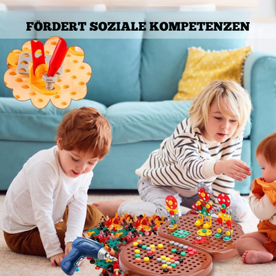 Bären Spielzeugkiste für kleine Handwerker – Montessori Kreativspielzeug