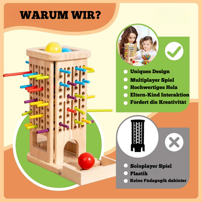 3-in-1 Holzspielzeug Arithmetik – Montessori Lernspielzeug für Kinder