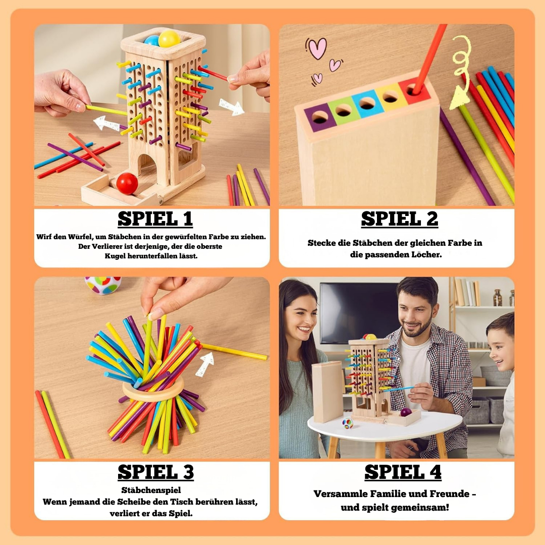 3-in-1 Holzspielzeug Arithmetik – Montessori Lernspielzeug für Kinder