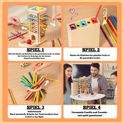 3-in-1 Holzspielzeug Arithmetik – Montessori Lernspielzeug für Kinder