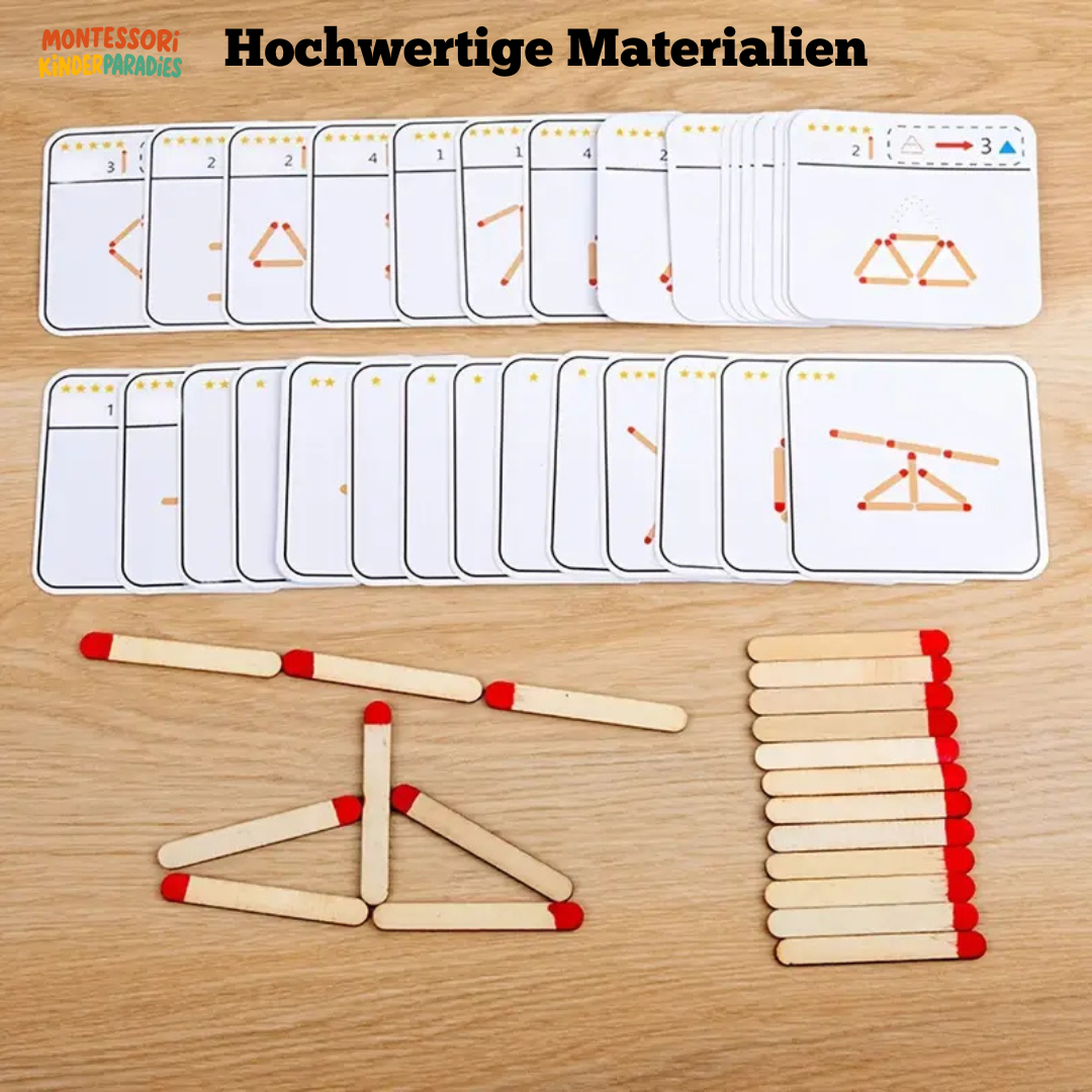 Denk-Match-Puzzle – Montessori Lernspielzeug für Konzentration ab 3 Jahren