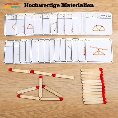 Denk-Match-Puzzle – Montessori Lernspielzeug für Konzentration ab 3 Jahren