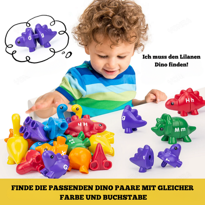 Dinosaurier Spielzeug – Montessori Lernspielzeug für Kinder ab 3 Jahren