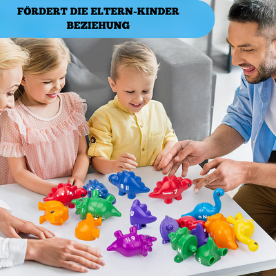 Dinosaurier Spielzeug – Montessori Lernspielzeug für Kinder ab 3 Jahren