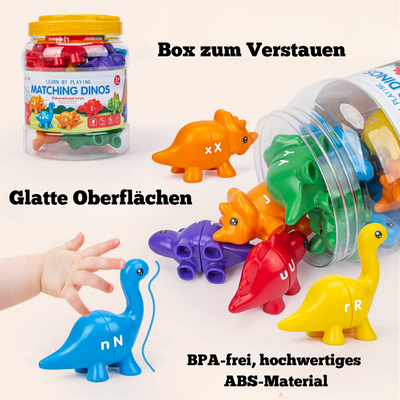 Dinosaurier Spielzeug – Montessori Lernspielzeug für Kinder ab 3 Jahren