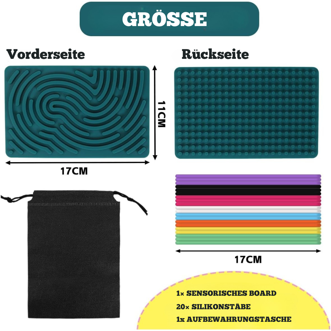 Doppelseitiges Activity Board – Montessori Motorikspielzeug für Kinder ab 1 Jahr