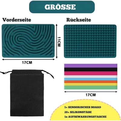 Doppelseitiges Activity Board – Montessori Motorikspielzeug für Kinder ab 1 Jahr