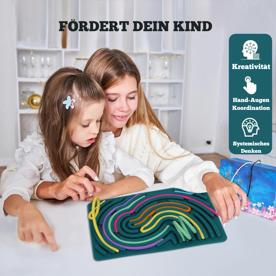 Doppelseitiges Activity Board – Montessori Motorikspielzeug für Kinder ab 1 Jahr