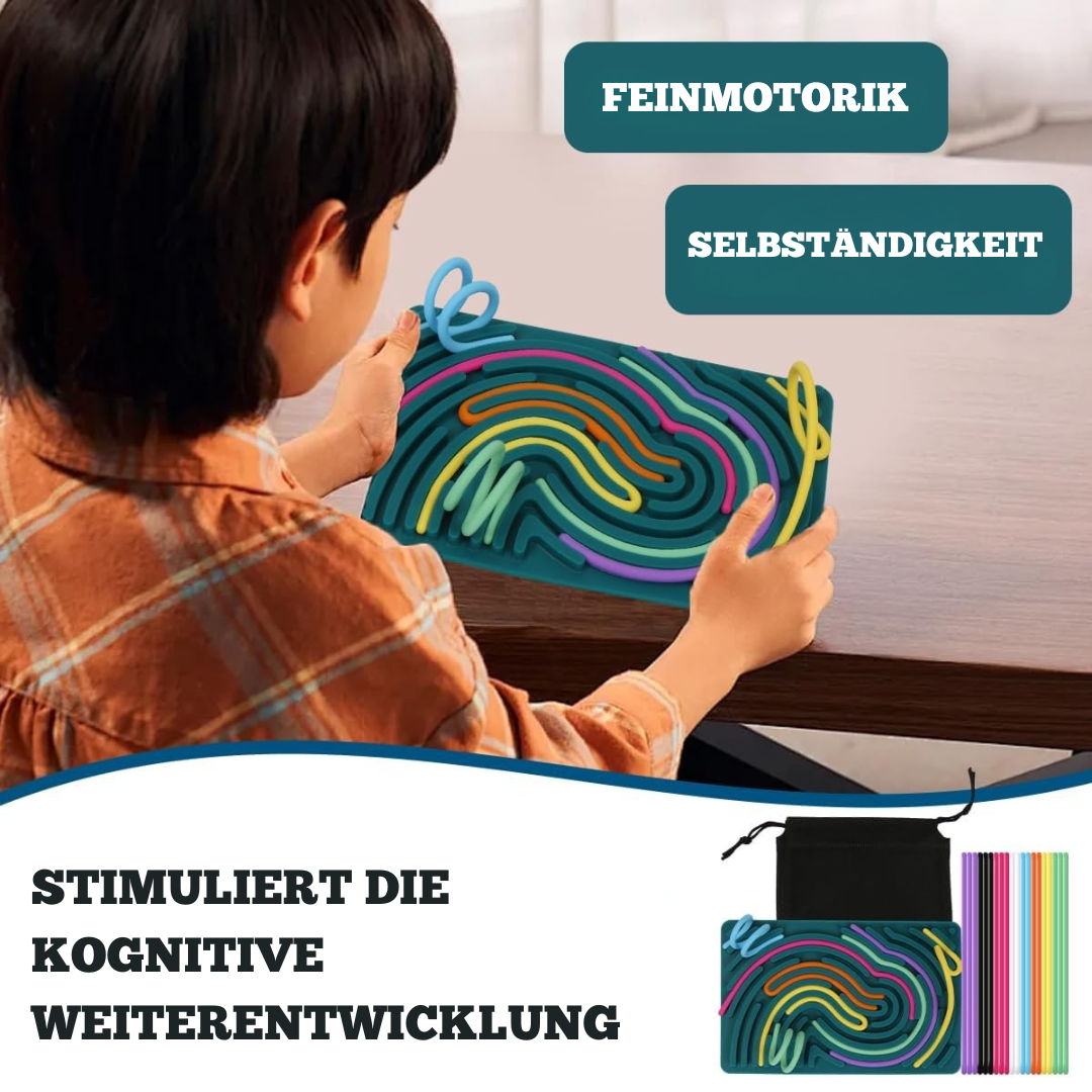 Doppelseitiges Activity Board – Montessori Motorikspielzeug für Kinder ab 1 Jahr