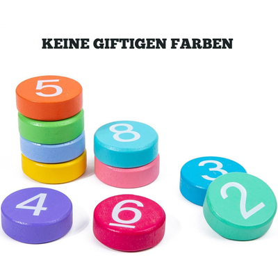 Mathematikspielzeug Zahlenerkennung – Montessori Lernmaterial für Kinder
